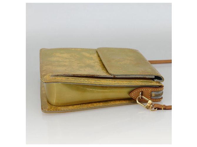 LOUIS VUITTON Bolsa de Accesorios Motto Monogram Vernis Gris M91030 LV Auth SW2241 - vista 4