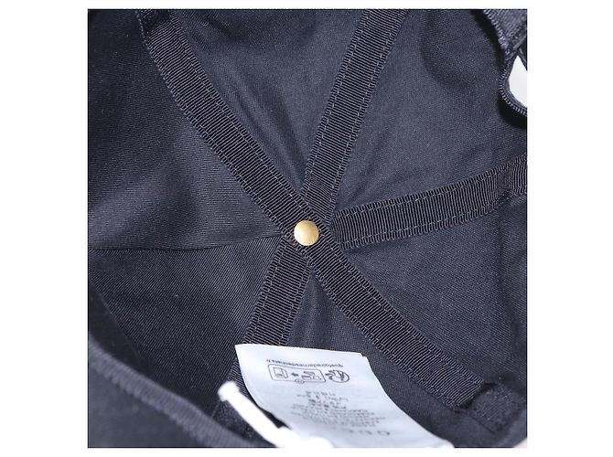 Cappello GUCCI in tela nera Auth BA11971A Nero - vista 12
