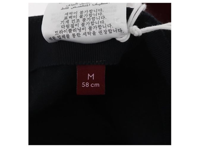 Cappello GUCCI in tela nera Auth BA11971A Nero - vista 16