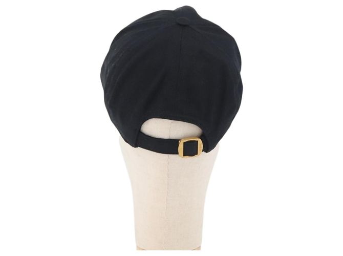 Cappello GUCCI in tela nera Auth BA11971A Nero - vista 3