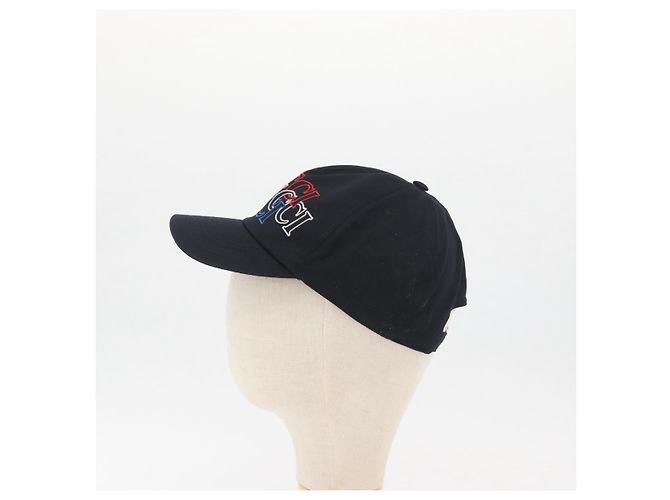 Cappello GUCCI in tela nera Auth BA11971A Nero - vista 4