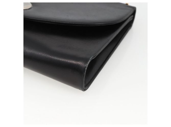 Borsa a Spalla Christian Dior in Pelle Nera e Oro Auth BA11919 Nero D'oro - vista 10