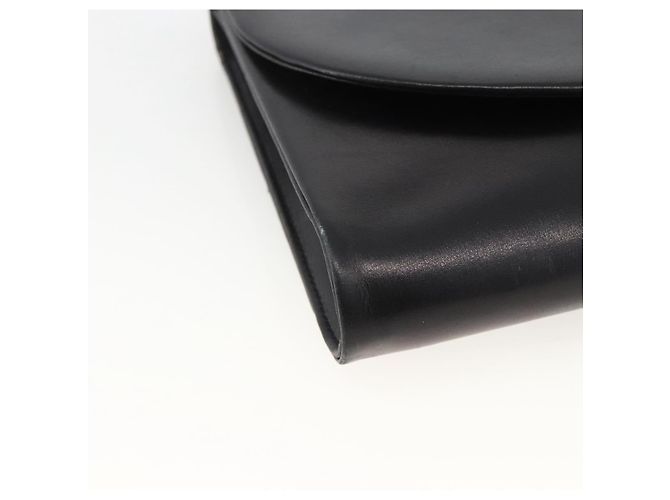 Borsa a Spalla Christian Dior in Pelle Nera e Oro Auth BA11919 Nero D'oro - vista 11