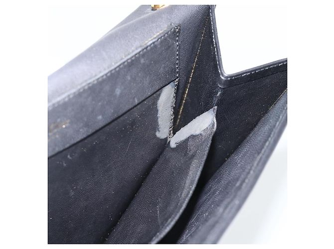 Borsa a Spalla Christian Dior in Pelle Nera e Oro Auth BA11919 Nero D'oro - vista 21