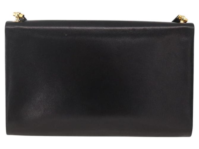 Borsa a Spalla Christian Dior in Pelle Nera e Oro Auth BA11919 Nero D'oro - vista 3