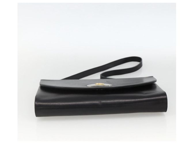 Borsa a Spalla Christian Dior in Pelle Nera e Oro Auth BA11919 Nero D'oro - vista 9