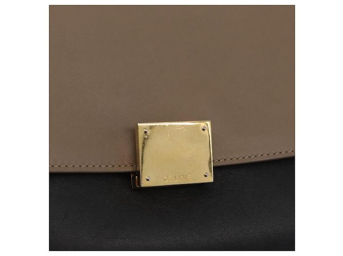 Céline Borsa a mano Trapeze CELINE in pelle scamosciata 2 in 1 Rosa Beige Auth ka3552A - vista 16