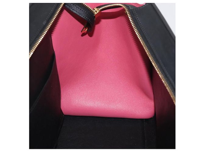 Céline Borsa a mano Trapeze CELINE in pelle scamosciata 2 in 1 Rosa Beige Auth ka3552A - vista 22