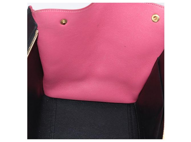 Céline Borsa a mano Trapeze CELINE in pelle scamosciata 2 in 1 Rosa Beige Auth ka3552A - vista 23