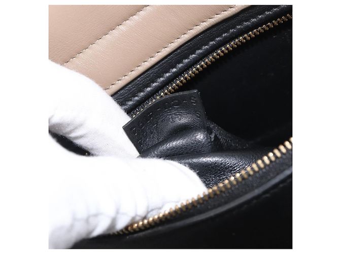 Céline Borsa a mano Trapeze CELINE in pelle scamosciata 2 in 1 Rosa Beige Auth ka3552A - vista 26