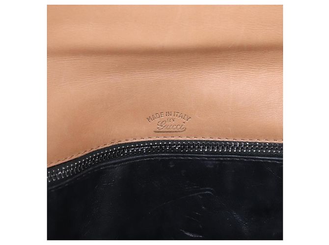Borsa a Spalla GG Canvas Gucci Nera Oro Auth BAZ042 Nero D'oro - vista 14