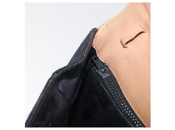 Borsa a Spalla GG Canvas Gucci Nera Oro Auth BAZ042 Nero D'oro - vista 18