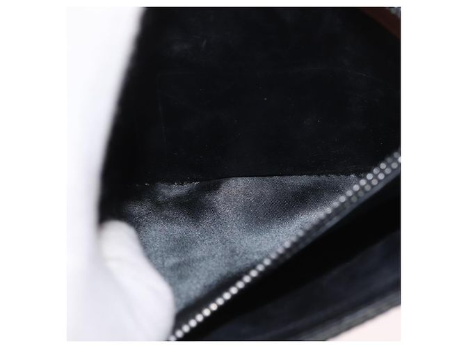Borsa a Spalla GG Canvas Gucci Nera Oro Auth BAZ042 Nero D'oro - vista 19