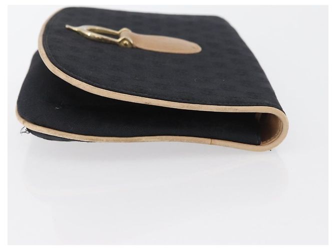 Borsa a Spalla GG Canvas Gucci Nera Oro Auth BAZ042 Nero D'oro - vista 4