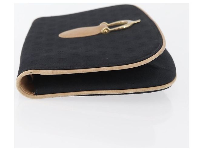 Borsa a Spalla GG Canvas Gucci Nera Oro Auth BAZ042 Nero D'oro - vista 5