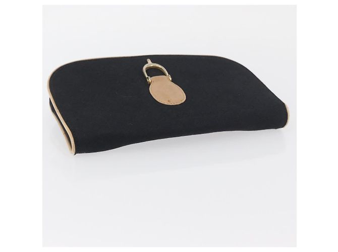 Borsa a Spalla GG Canvas Gucci Nera Oro Auth BAZ042 Nero D'oro - vista 6