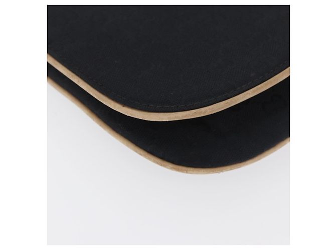 Borsa a Spalla GG Canvas Gucci Nera Oro Auth BAZ042 Nero D'oro - vista 8