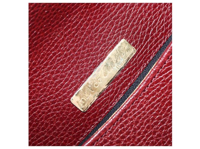 CARTIER Must Line Borsa a Spalla in Pelle Bordeaux Oro Auth 174444 D'oro Bordò - vista 16