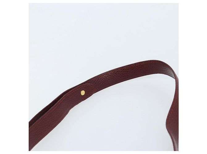 CARTIER Must Line Borsa a Spalla in Pelle Bordeaux Oro Auth 174444 D'oro Bordò - vista 8