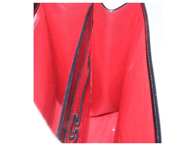 Borsa a mano CÉLINE Circle in pelle nera e oro Auth BAZ793V Nero D'oro - vista 18