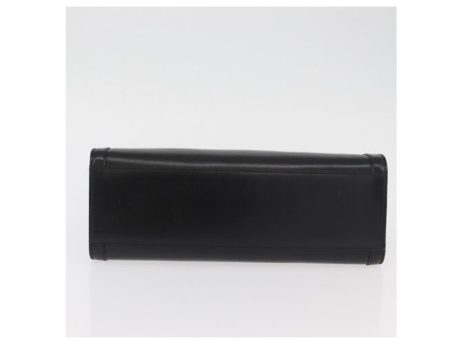 Borsa a mano CÉLINE Circle in pelle nera e oro Auth BAZ793V Nero D'oro - vista 9