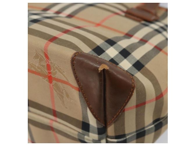 Borsa a mano in tela Nova Check Burberrys marrone oro Auth BA11552 D'oro - vista 15