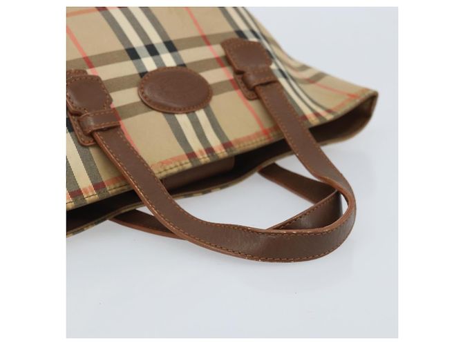 Borsa a mano in tela Nova Check Burberrys marrone oro Auth BA11552 D'oro - vista 7