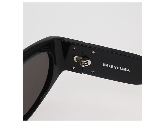 Occhiali da sole BALENCIAGA in plastica Neri Auth YKZ394 Nero - vista 10