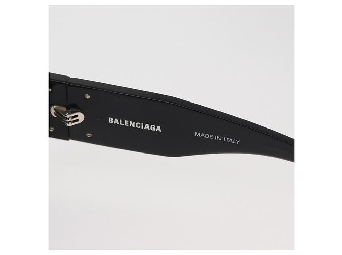 Occhiali da sole BALENCIAGA in plastica Neri Auth YKZ394 Nero - vista 11