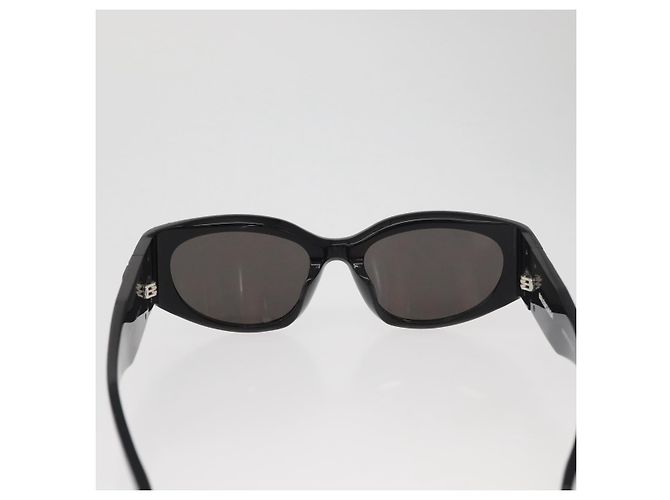 Occhiali da sole BALENCIAGA in plastica Neri Auth YKZ394 Nero - vista 2