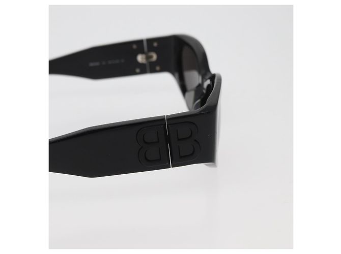 Occhiali da sole BALENCIAGA in plastica Neri Auth YKZ394 Nero - vista 8