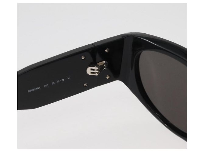 Occhiali da sole BALENCIAGA in plastica Neri Auth YKZ394 Nero - vista 9