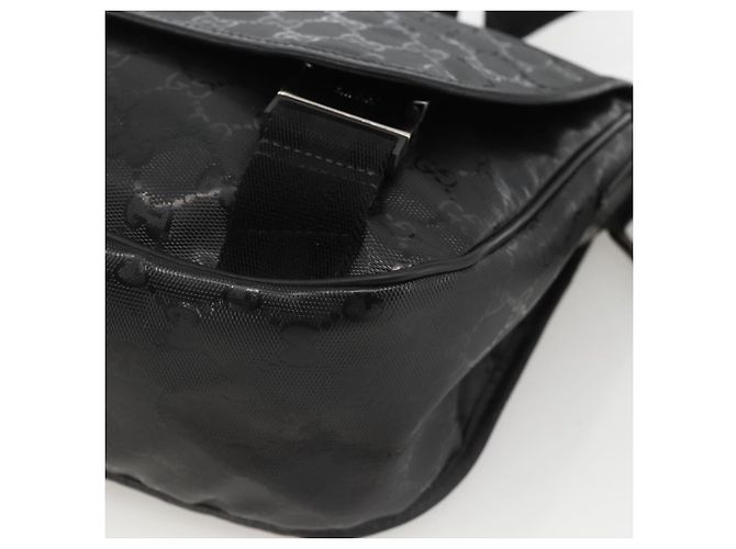 Borsa a Spalla GUCCI GG Implementation PVC Nero Argento 201732 Auth ka3564 - vista 10