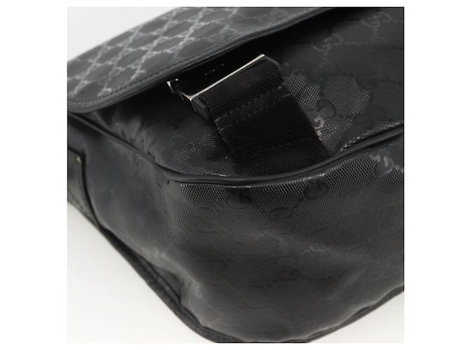 Borsa a Spalla GUCCI GG Implementation PVC Nero Argento 201732 Auth ka3564 - vista 11