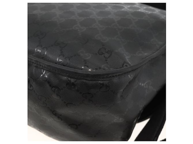 Borsa a Spalla GUCCI GG Implementation PVC Nero Argento 201732 Auth ka3564 - vista 12