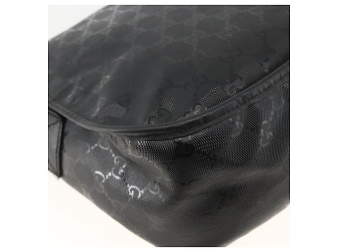 Borsa a Spalla GUCCI GG Implementation PVC Nero Argento 201732 Auth ka3564 - vista 13