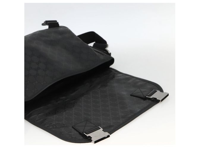 Borsa a Spalla GUCCI GG Implementation PVC Nero Argento 201732 Auth ka3564 - vista 15