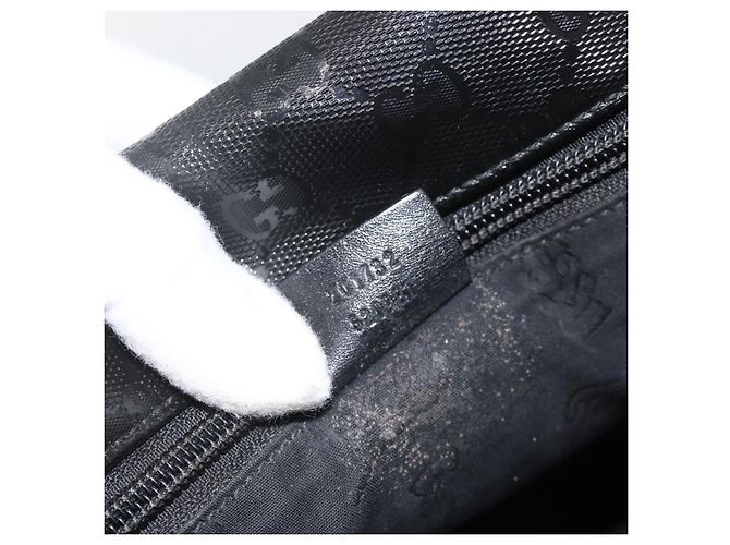 Borsa a Spalla GUCCI GG Implementation PVC Nero Argento 201732 Auth ka3564 - vista 22