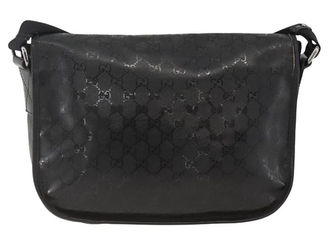 Borsa a Spalla GUCCI GG Implementation PVC Nero Argento 201732 Auth ka3564 - vista 3