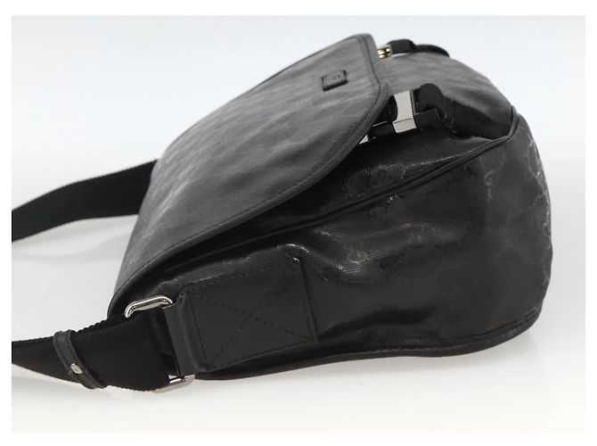 Borsa a Spalla GUCCI GG Implementation PVC Nero Argento 201732 Auth ka3564 - vista 4