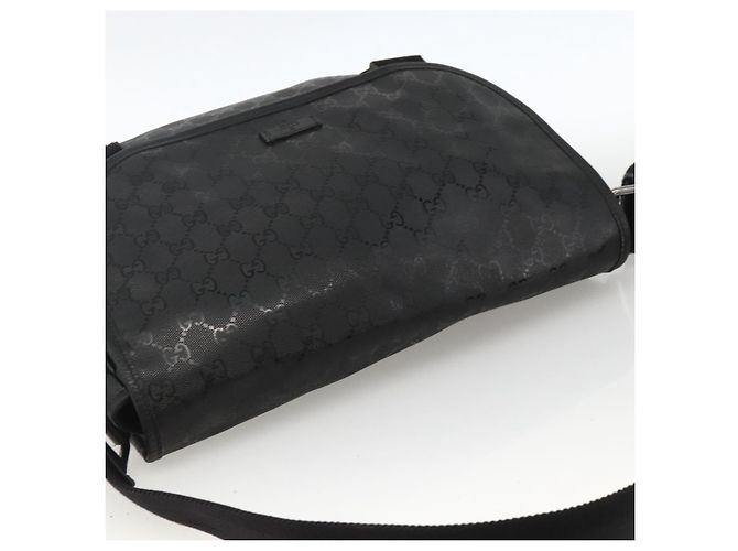 Borsa a Spalla GUCCI GG Implementation PVC Nero Argento 201732 Auth ka3564 - vista 6