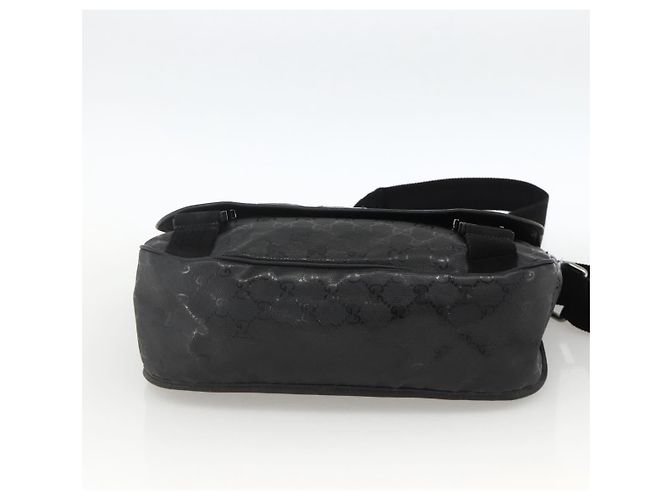 Borsa a Spalla GUCCI GG Implementation PVC Nero Argento 201732 Auth ka3564 - vista 9