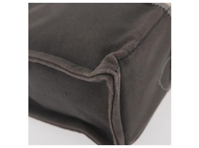 Hermès HERMES Fourre Tout PM Tote Bag aus Canvas Grau Silber Auth BA11923 Braun - Ansicht 10