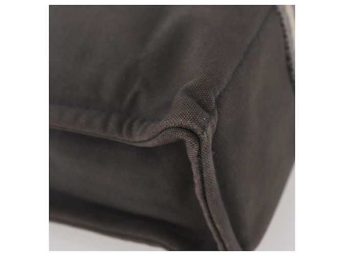 Hermès HERMES Fourre Tout PM Tote Bag aus Canvas Grau Silber Auth BA11923 Braun - Ansicht 12
