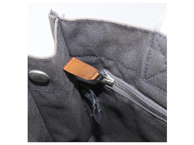 Hermès HERMES Fourre Tout PM Tote Bag aus Canvas Grau Silber Auth BA11923 Braun - Ansicht 19