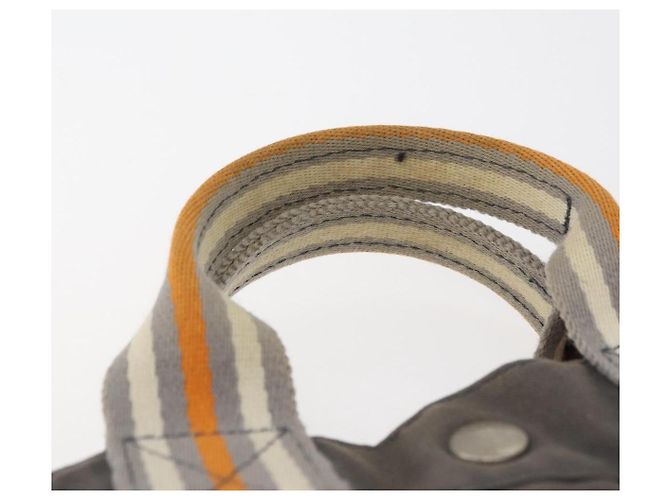 Hermès HERMES Fourre Tout PM Tote Bag aus Canvas Grau Silber Auth BA11923 Braun - Ansicht 8