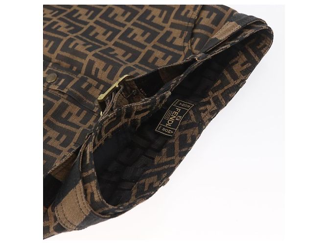 FENDI Zucca Canvas Rock Schwarz Braun Auth YKZ603A - Ansicht 5