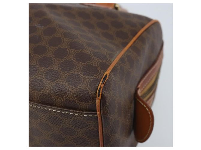 Céline Borsa a mano in tela Macadam CELINE in pelle PVC marrone e oro Auth mr2268 D'oro - vista 10