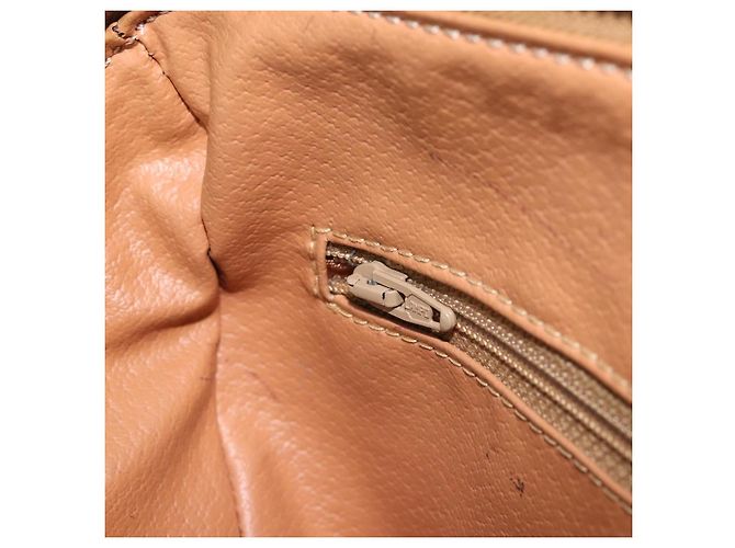 Céline Borsa a mano in tela Macadam CELINE in pelle PVC marrone e oro Auth mr2268 D'oro - vista 20
