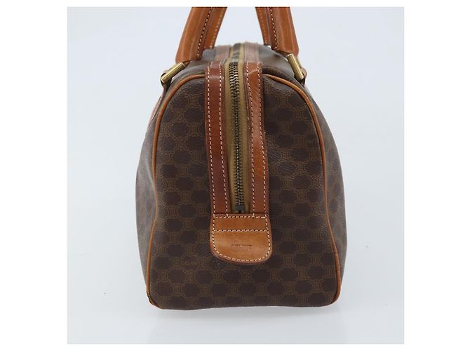 Céline Borsa a mano in tela Macadam CELINE in pelle PVC marrone e oro Auth mr2268 D'oro - vista 5